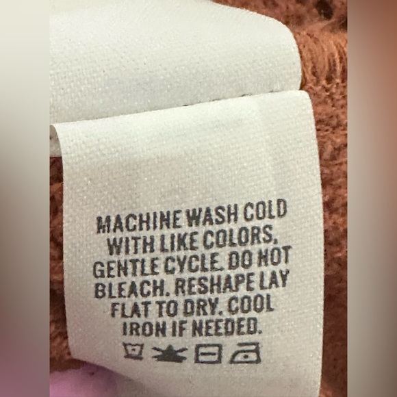 Aerie Dress L Rust Orange Lace Midi Boho Floral Crochet Slip Tassel 11 - Picture 6 of 8